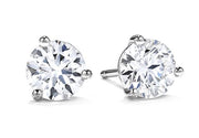 18K White Gold Hearts on Fire Diamond Stud Earrings 1.02cttw